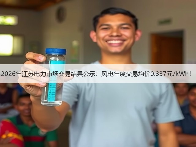 2026年江苏电力市场交易结果公示:风电年度交易均价0.337元/kWh!(图3) 2026年江苏电力市场交易结果公示:风电年度交易均价0.337元/kWh!(图3)